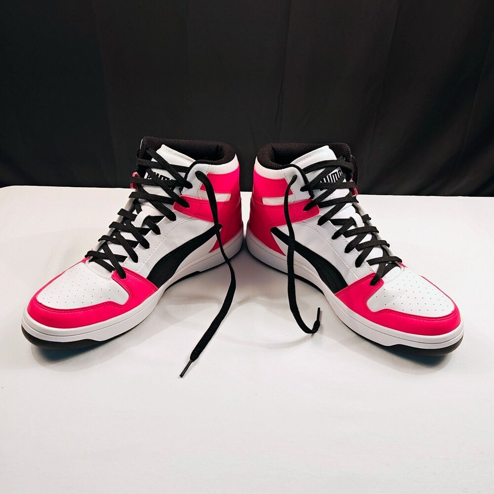 Puma Rebound Layup Speckle Mid Top Sneakers Size US Mn-9.5